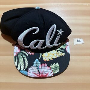 Cali Mens Hat Black Hawaiian Flower Hawaii Adjustable Headlines Accessory